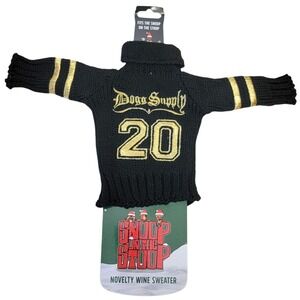 Snoop Dogg On The Stoop Novelty Wine Sweater Black Gold Fits Doll Gift Christmas